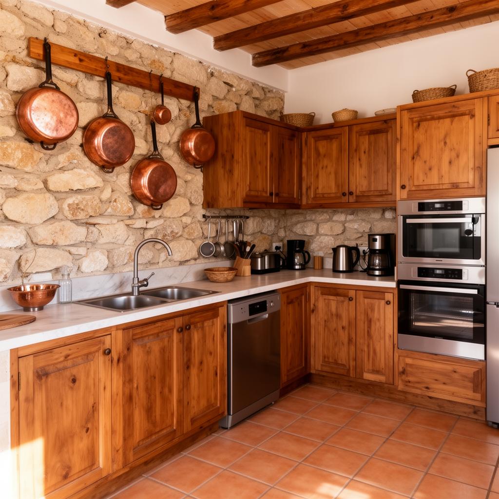 A fully equipped traditional kitchen