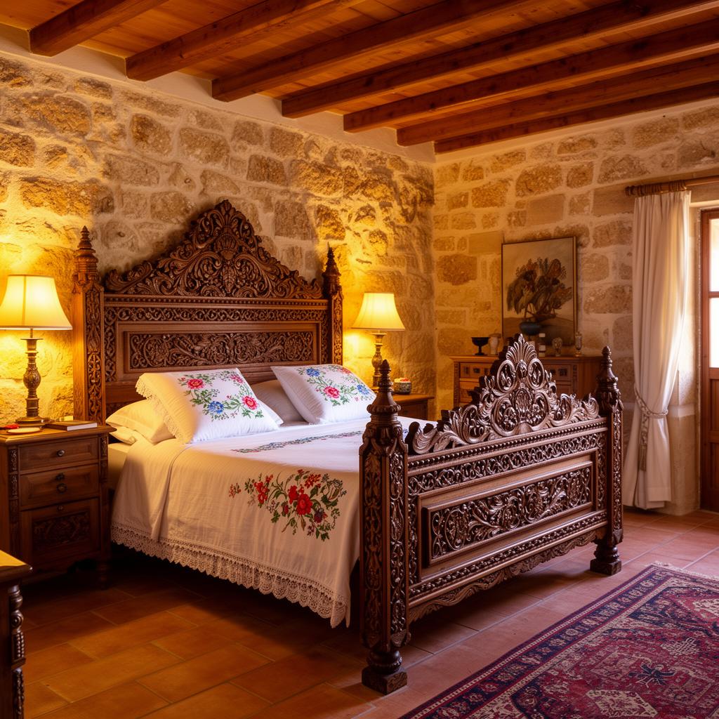 The magnificent king-size traditional Bride's Bed